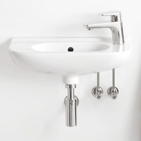 VILLEROY &amp; BOCH O.novo Compact závesné umývadielko bez otvoru, s prepadom, 500 x 250 mm, biela alpská, 53615001