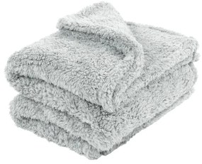 Sivá plyšová deka Tiseco Home Studio Teddy, 130 x 170 cm