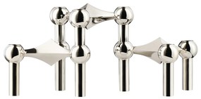 STOFF NAGEL Dizajnový svietnik STOFF Nagel Chrome – set 3 ks