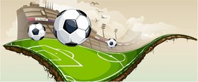 Obraz - Futbalové ihrisko (120x50 cm)
