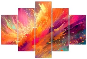 Obraz - Dynamická abstrakcia (150x105 cm)
