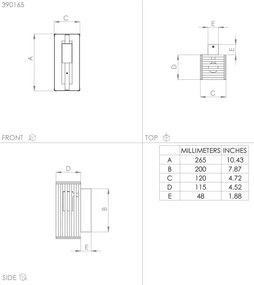 Eglo 390165 - Nástenné svietidlo CIDRAZ 1xE27/40W/230V čierna/hnedá