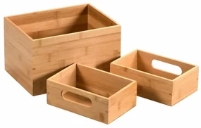 Kesper 58194 Sada bambusových boxov 3 ks