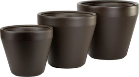 Květináč Purea 56,6x61x3 cm mokka hnědý