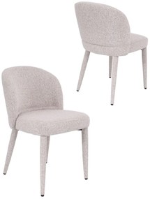 Jedálenská stolička Serena, béžová, čalúnená