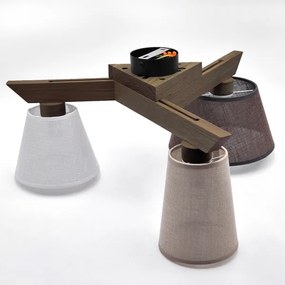 Brilagi - LED  Prisadený luster ANTHONY 3xE14/40W/230V dub orech