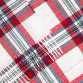 Deka CHECKSY biela / červená 758256