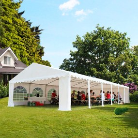 Hawaj Párty stan Ohňovzdorný Premium 8 x 12 m, biela