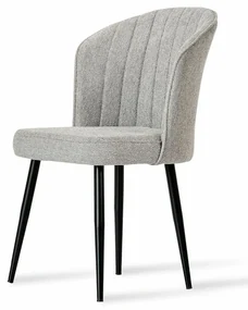 Súprava jedálenských stoličiek Rubi 2 Grey and Black, 4 ks