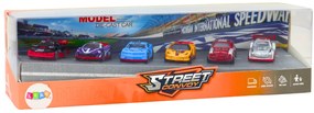 LEAN TOYS Spring Set Športové autá kovové 1:64 - 6 kusov
