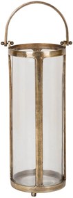 Kovový lampáš s rukoväťou BRONZE, 32 cm, vyšší