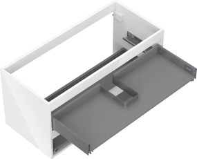 Mexen Box-A, závesná skrinka 100 cm, 2 zásuvky, biela lesklá, 91AX0-1000-470-2-00