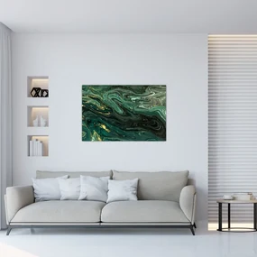 Obraz - Zelený mramor (90x60 cm)