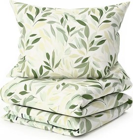 Bavlnené obliečky FLORIBIRD POLY zelené Rozmer obliečky: 70 x 90 cm | 140 x 200 cm