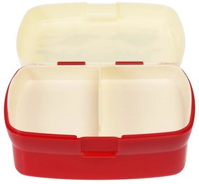 Červený/krémový detský desiatový box Prehistoric Land – Rex London