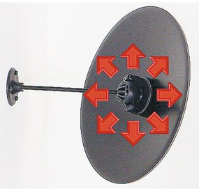 Vialux Dohľadové kruhové nerozbitné zrkadlo, priemer 300 mm