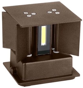 LED Vonkajšie nástenné svietidlo LED/11W/230V 3000K IP65 hnedá