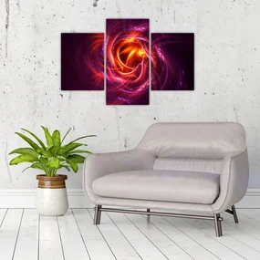 Obraz svietiacej modernej abstrakcie (90x60 cm)