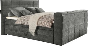 XXXLutz BOXSPRINGOVÁ POSTEĽ, 180/200 cm, sivá Carryhome - Online Only spálne - 002220044507