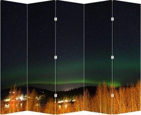 Paraván - Polárna žiara (210x170 cm)