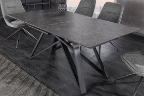 Rozkladací jedálenský stôl Atlas 46500 160/200x90cm Ceramik graphite marble  - Komfort-nábytok