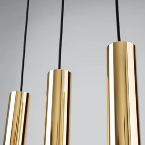 Sollux SL.1201 - Luster na lanku LAGOS 3xGU10/10W/230V zlatá