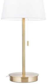 Orion LA 4-1205/1 - Stolná lampa s USB portom LUDWIG 1xE27/40W/230V biela/zlatá