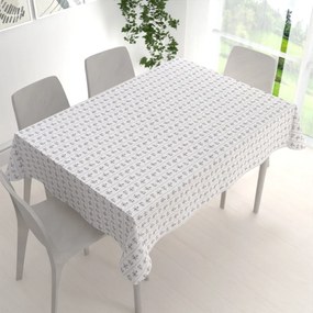 Biante Bavlnený obdĺžnikový obrus Sandra SA-641 Temne modrý ľudový kvetinový vzor na bielom 100x140 cm