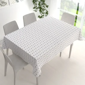 Biante Bavlnený obdĺžnikový obrus Sandra SA-641 Temne modrý ľudový kvetinový vzor na bielom 50x100 cm