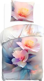 SATÉNOVÉ OBLIEČKY SATYNLOVE PREMIUM 140X200 CM, 1KS 70X80 CM KVETY
