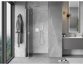 Mexen Mist-H, 1-krídlové sprchové dvere ľavé 70 cm, číre sklo, chrómový profil, 8A5-070-000-01-00-L