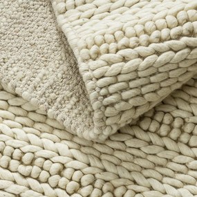 Dywany Łuszczów, Kusový koberec Tahar 99002B cream, 200x290, biela, obývacia izba