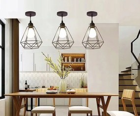 Toolight - Stropná lampa Reno 1xE27 180986D, čierna, OSW-00015