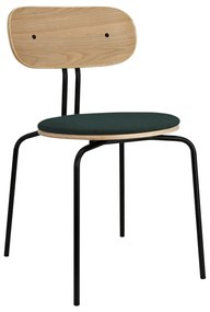 Tmavozeleno-čierna jedálenská stolička Curious – UMAGE