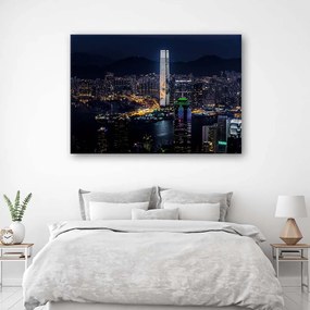 Gario Obraz na plátne Osvetlený mrakodrap Rozmery: 60 x 40 cm
