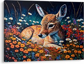 Obraz - Maľované srne (70x50 cm)