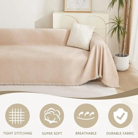 Béžový 3-miestny poťah na pohovku Talo – Filumi