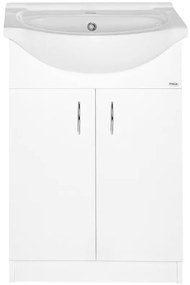 Aqualine Aqualine, SIMPLEX ECO 55 umývadlová skrinka s umývadlom 53x83,5x30,7cm, SIME550