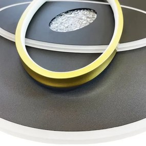 LED Stmievateľné stropné svietidlo LED/80W/230V čierna + diaľkové ovládanie