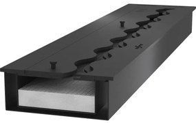 InFire - Vstavaný BIO krb 7,5x120 cm 7kW čierna