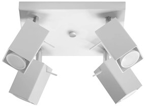 Stropné svietidlo Merida, 4x biele kovové tienidlo, (možnosť polohovania)