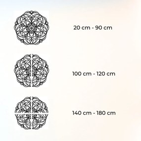 Elegantná drevená dekorácia na stenu mandala Mollis | SENTOP HDF0250