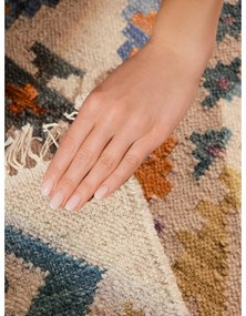 Obojstranný ručne tkaný vlnený behúň 60x190 cm Kamal Oasis – Nouristan