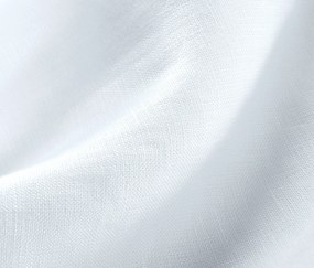 Ľanová posteľná bielizeň, biela, štandardná veľkosť