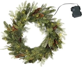 STAR TRADING Svietiaci vianočný veniec Mixi Ø 60 cm