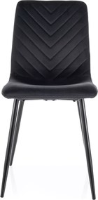 SI Daren Velvet stolička čierna