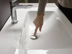 Hansgrohe Logis, umývadlová batéria Fine 110, s výpustom Push-Open, EcoSmart, chrómová, HAN-71252000