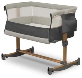 Lionelo - Detská postieľka 3v1 LEONIE šedá/čierna