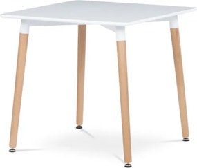 Jedálenský stôl Autronic 80x74 cm biely MDF mat DT-303 WT