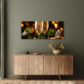 Obraz - Poháre šampanského (120x50 cm)